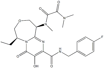 N1-[(6S,10S)-6-Ethyl-2-[[[(4-fluorophenyl)methyl]amino]carbonyl]-6,7,9,10-tetrahydro-3-hydroxy-4-oxo-4H-pyrimido[1,2-d][1,4]oxazepin-10-yl]-N1,N2,N2-trimethylethanediamide CAS#: 1220510-45-1