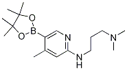 N1,N1-diMethyl-N3-(4-Methyl-5-(4,4,5,5-tetraMethyl-1,3,2-dioxaborolan-2-yl)pyridin-2-yl)propane-1,3-diaMine CAS#: 1353718-66-7