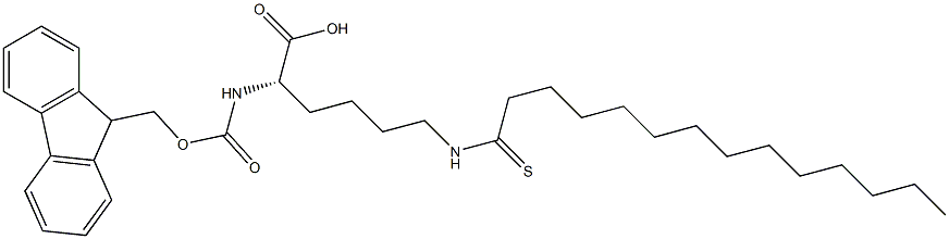 N2-[(9H-fluoren-9-ylmethoxy)carbonyl]-N6-(1-thioxotetradecyl)-L-Lysine CAS#: 1383918-40-8