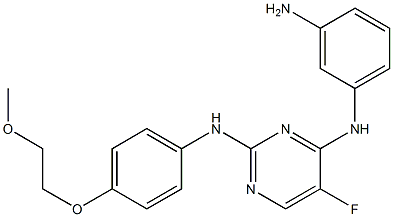 N4-(3-aMinophenyl)-5-fluoro-N2-(4-(2-Methoxyethoxy)phenyl)pyriMidine-2,4-diaMine CAS#: 1202759-91-8