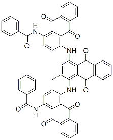 N,N'-[(9,10-dihydro-2-methyl-9,10-dioxoanthracene-1,4-diyl)bis[imino(9,10-dihydro-9,10-dioxoanthracene-4,1-diyl)]]bis(benzamide) CAS#: 70210-16-1