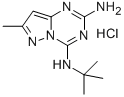N(sup 4)-(1,1-Dimethylethyl)-7-methylpyrazolo(1,5-a)-1,3,5-triazine-2, 4-diamine, hydrochloride CAS#: 71680-76-7