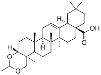 Olean-12-en-28-oic acid, 3,23-(ethylidenebis(oxy))-, (3beta,4alpha)- CAS#: 70786-50-4