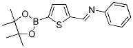 Phenyl-[5-(4,4,5,5-tetramethyl-[1,3,2]dioxaborolan-2-yl)-thiophen-2-ylmethylene]-amine CAS#: 1257651-22-1