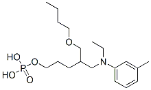 Phosphoric acid hydrogen [2-butoxy-1-[[ethyl(3-methylphenyl)amino]methyl]ethyl]propyl ester CAS#: 70714-72-6