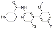 Piperidine-3-carboxylic acid [5-chloro-4-(5-fluoro-2-methoxy-phenyl)-pyridin-2-yl]-amide CAS#: 1269815-17-9