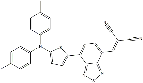 Propanedinitrile, 2-[[7-[5-[bis(4-Methylphenyl)aMino]-2-thienyl]-2,1,3-benzothiadiazol-4-yl]Methylene]- CAS#: 1335150-09-8