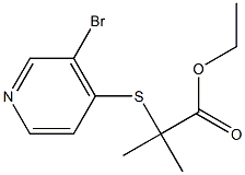 Propanoic acid, 2-[(3-bromo-4-pyridinyl)thio]-2-methyl-, ethyl ester CAS#: 1352794-86-5