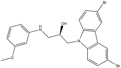 (R)-1-(3,6-dibroMo-9H-carbazol-9-yl)-3-(3-MethoxyphenylaMino)propan-2-ol CAS#: 1235481-43-2