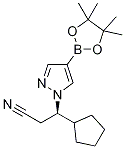 (R)-3-cyclopentyl-3-(4-(4,4,5,5-tetraMethyl-1,3,2-dioxaborolan-2-yl)-1H-pyrazol-1-yl)propanenitrile CAS#: 1146629-84-6