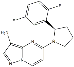 (R)-5-(2-(2,5-difluorophenyl)pyrrolidin-1-yl)pyrazolo[1,5-a]pyrimidin-3-amine CAS#: 1223404-88-3