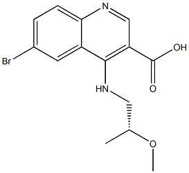 (R)-6-bromo-4-(2-methoxypropylamino)quinoline-3-carboxylic acid CAS#: 1369532-19-3