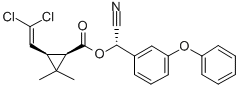 (R) CYANO(3-PHENOXYPHENYL)-3-(2,2-DICHLOROETHENYL)2,2-DIMETHYL CYCLOPROPANECARBOXYLIC ACID METHYL ESTER CAS#: 72204-44-5