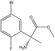 (R)-methyl 2-amino-2-(5-bromo-2-fluorophenyl)propanoate CAS#: 1213855-88-9