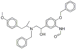 RAC-N-BENZYL-N-[2-HYDROXYL-2-(4-BENZYLOXY-3-FORMAMIDOPHENYL)-ETHYL]-3-(4-METHOXYPHENYL)-2-PROPYLAMINE-D6 CAS#: 1216518-77-2