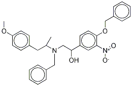 RAC-N-BENZYL-N-[2-HYDROXYL-2-(4-BENZYLOXY-3-NITROPHENYL)-ETHYL]-3-(4-METHOXYPHENYL)-2-PROPYLAMINE-D6 CAS#: 1216475-21-6
