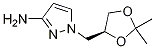 (S)-1-((2,2-dimethyl-1,3-dioxolan-4-yl)methyl)-1H-pyrazol-3-amine CAS#: 1174231-07-2
