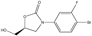 (S)-3-(4-bromo-3-fluorophenyl)-5-(hydroxymethyl)oxazolidin-2-one CAS#: 1369530-77-7