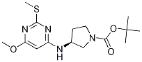 (S)-3-(6-Methoxy-2-Methylsulfanyl-pyriMidin-4-ylaMino)-pyrrolidine-1-carboxylic acid tert-butyl ester CAS#: 1354009-88-3