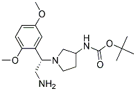 (S)-3-N-BOC-AMINO-1-[2-AMINO-1-(2,5-DIMETHOXY-PHENYL)-ETHYL]-PYRROLIDINE CAS#: 1217541-47-3
