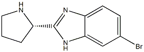(S)-6-bromo-2-(pyrrolidin-2-yl)-1H-benzo[d]imidazole CAS#: 1228633-25-7