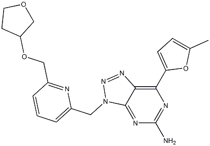 (S)-7-(5-Methyl-furan-2-yl)-3-[6-(tetrahydro-furan-3-yloxyMethyl)-pyridin-2-ylMethyl]-3H-[1,2,3]triazolo[4,5-d]pyriMidin-5-ylaMine CAS#: 1202402-40-1