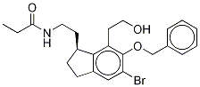 (S)-N-[6-Benzyloxy-5-bromo-7-(2-hydroxyethyl)-2,3-dihydro-1H-inden-1-ylidene)ethyl]propanamide CAS#: 1246820-32-5