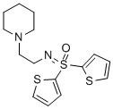 Sulfoximine, S,S-di-2-thienyl-N-(2-(1-piperidinyl)ethyl)- CAS#: 71256-87-6