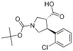 TRANS (+/-) 1-[(TERT-BUTYL)OXYCARBONYL]-4-(2-CHLOROPHENYL)PYRROLIDINE-3-CARBOXYLIC ACID CAS#: 1212102-71-0