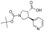 TRANS (+/-) 1-[(TERT-BUTYL)OXYCARBONYL]-4-(3-PYRIDYL)PYRROLIDINE-3-CARBOXYLIC ACID CAS#: 1212132-10-9