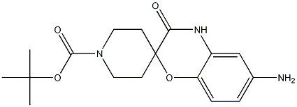 Tert-butyl 6-amino-3-oxo-3,4-dihydrospiro[benzo[b][1,4]oxazine-2,4'-piperidine]-1'-carboxylate CAS#: 1233026-74-8