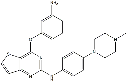 Thieno[3,2-d]pyrimidin-2-amine,4-(3-aminophenoxy)-N-[4-(4-methyl-1-piperazinyl)phenyl]- CAS#: 1353553-09-9