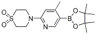 ThioMorpholine, 4-[4-Methyl-5-(4,4,5,5-tetraMethyl-1,3,2-dioxaborolan-2-yl)-2-pyridinyl]-, 1,1-dioxide CAS#: 1352414-64-2