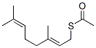 Thioacetic acid S-[(E)-3,7-dimethyl-2,6-octadienyl] ester CAS#: 71173-67-6