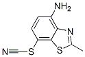 Thiocyanic acid, 4-amino-2-methyl-7-benzothiazolyl ester (7CI,8CI,9CI) CAS#: 7668-34-0