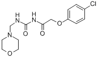 Urea, 1-((p-chlorophenoxy)acetyl)-3-(morpholinomethyl)- CAS#: 70920-06-8