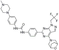 Urea, N-[4-(4-Methyl-1-piperazinyl)phenyl]-N'-[4-[4-(8-oxa-3-azabicyclo[3.2.1]oct-3-yl)-1-(2,2,2-trifluoroethyl)-1H-pyrazolo[3,4-d]pyriMidin-6-yl]phenyl]- CAS#: 1144072-40-1