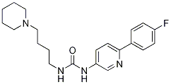 Urea, N-[6-(4-fluorophenyl)-3-pyridinyl]-N'-[4-(1-piperidinyl)butyl]- CAS#: 1204607-09-9