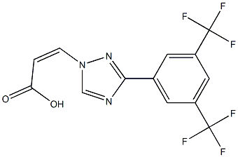 (Z)-3-(3-(3,5-bis(trifluoroMethyl)phenyl)-1H-1,2,4-triazol-1-yl)acrylic acid CAS#: 1388842-44-1