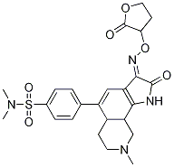 (Z)-N,N-diMethyl-4-(8-Methyl-2-oxo-3-(2-oxotetrahydrofuran-3-yloxyiMino)-2,3,5a,6,7,8,9,9a-octahydro-1H-pyrrolo[3,2-h]isoquinolin-5-yl)benzenesulfonaMide CAS#: 1381952-99-3
