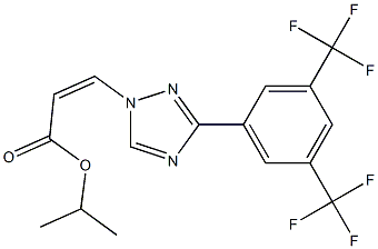 (Z)-isopropyl 3-(3-(3,5-bis(trifluoromethyl)phenyl)-1H-1,2,4-triazol-1-yl)acrylate CAS#: 1333152-22-9