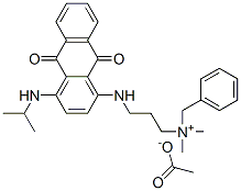 benzyl[3-[[9,10-dihydro-4-[isopropylamino]-9,10-dioxo-1-anthryl]amino]propyl]dimethylammonium acetate CAS#: 71335-02-9