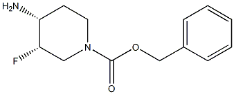 cis-1-Cbz-4-aMino-3-fluoropiperidine CAS#: 1268520-82-6