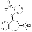 cis-N,N-Dimethyl-5-((2-nitrophenyl)oxy)-6,7,8,9-tetrahydro-5H-benzocyc lohepten-7-amine HCl CAS#: 72575-53-2