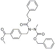 dibenzyl 1-(4-(Methoxycarbonyl)benzyl)-2-Methylhydrazine-1,2-dicarboxylate CAS#: 1369503-21-8
