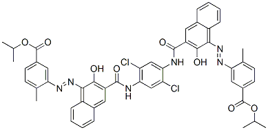 diisopropyl 3,3'-[(2,5-dichloro-1,4-phenylene)bis[iminocarbonyl(2-hydroxy-3,1-naphthylene)azo]]bis[4-methylbenzoate] CAS#: 71566-54-6