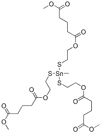 dimethyl 10-[[2-[(5-methoxy-1,5-dioxopentyl)oxy]ethyl]thio]-10-methyl-5,15-dioxo-6,14-dioxa-9,11-dithia-10-stannanonadecanedioate CAS#: 70942-29-9