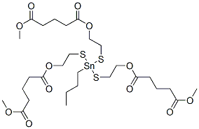 dimethyl 10-butyl-10-[[2-[(5-methoxy-1,5-dioxopentyl)oxy]ethyl]thio]-5,15-dioxo-6,14-dioxa-9,11-dithia-10-stannanonadecanedioate CAS#: 70942-36-8