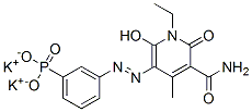 dipotassium 3-[3-carbamoyl-1-ethyl-1,2-dihydro-6-hydroxy-4-methyl-2-oxo-5-pyridylazo]phenylphosphonate CAS#: 70815-25-7