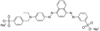 disodium 3-[[4-[[4-[ethyl[(4-sulphonatophenyl)methyl]amino]phenyl]azo]-1-naphthyl]azo]benzenesulphonate CAS#: 72207-98-8